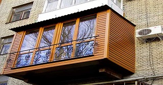 Внешняя отделка балкона Шарыпово цена от 1034 руб. м/2.